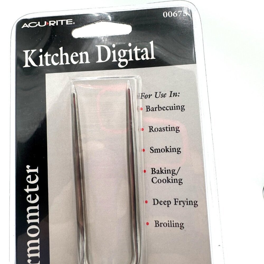 Crate And Barrel Acurite Digital Instant Read Fork/ Thermometer NEW in package g